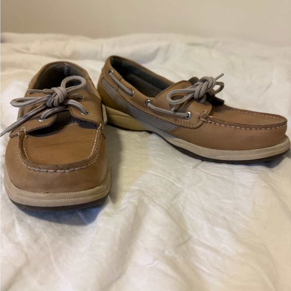 Sperry too sider Brown Leather Classic Boat Shoes. Like new